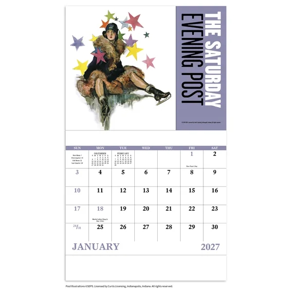 Good Value™ The Saturday Evening Post - Stapled Calendar