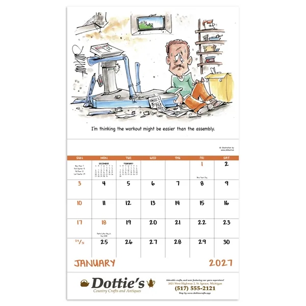 Good Value™ Laughing It Up - Stapled Calendar