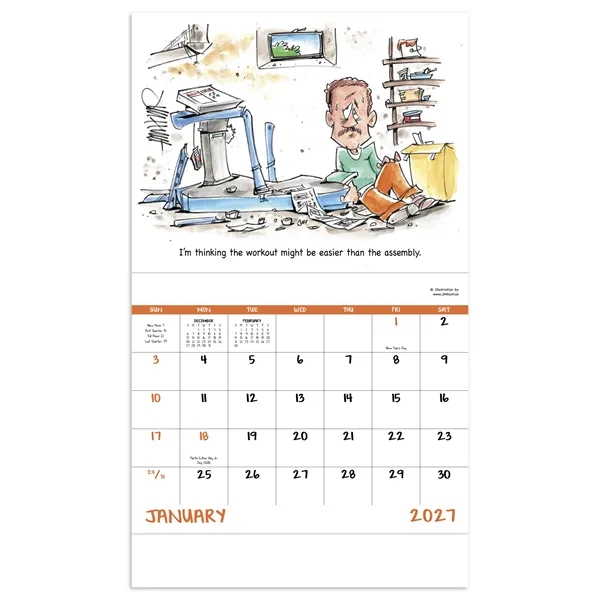 Good Value™ Laughing It Up - Stapled Calendar