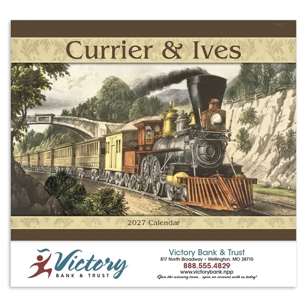 Good Value™ Currier & Ives - Stapled Calendar