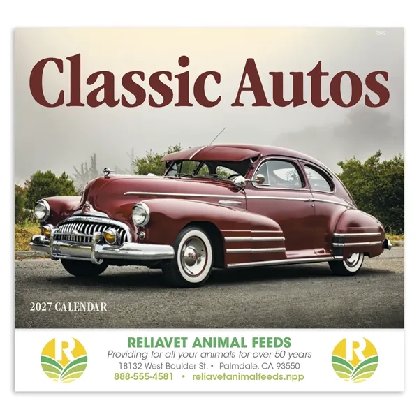 Good Value™ Classic Autos - Stapled Calendar