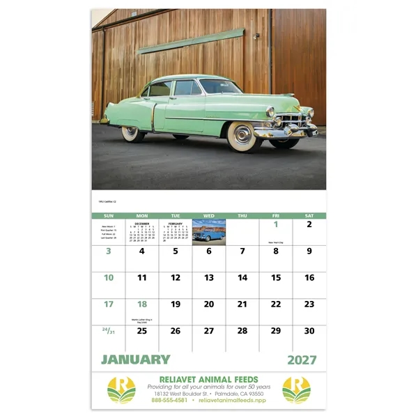 Good Value™ Classic Autos - Stapled Calendar