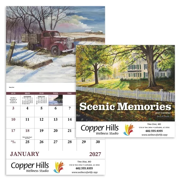 Good Value™ Scenic Memories - Stapled Calendar