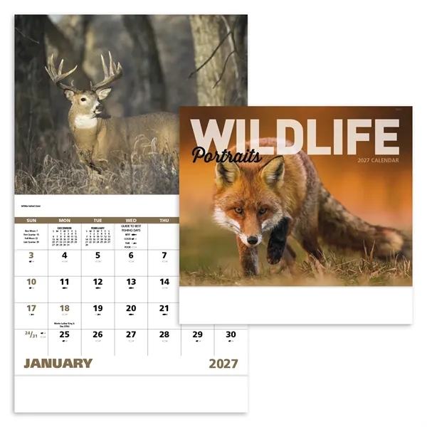 Good Value™ Wildlife Portraits - Stapled Calendar