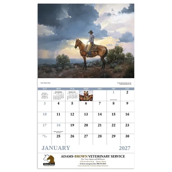 Good Value™ Western Frontier - Stapled Calendar