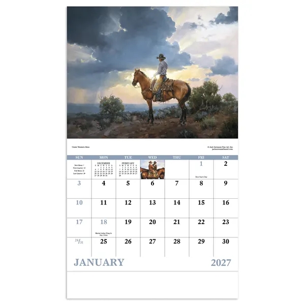 Good Value™ Western Frontier - Stapled Calendar