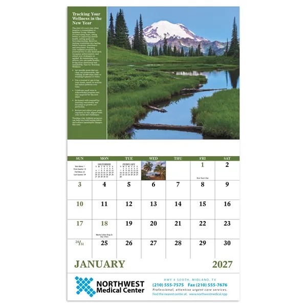 Good Value™ Healthy Living - Stapled Calendar