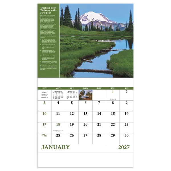 Good Value™ Healthy Living - Stapled Calendar