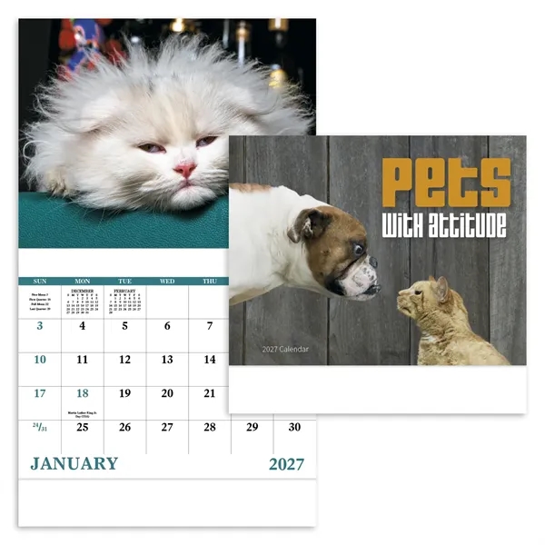Good Value™ Pets with Attitude - Stapled Calendar