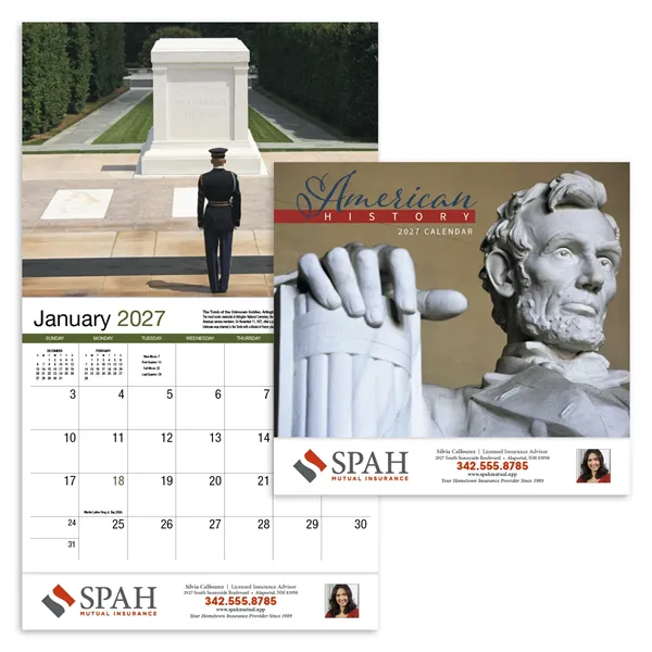 Products American History Appointment Calendar - Stapled