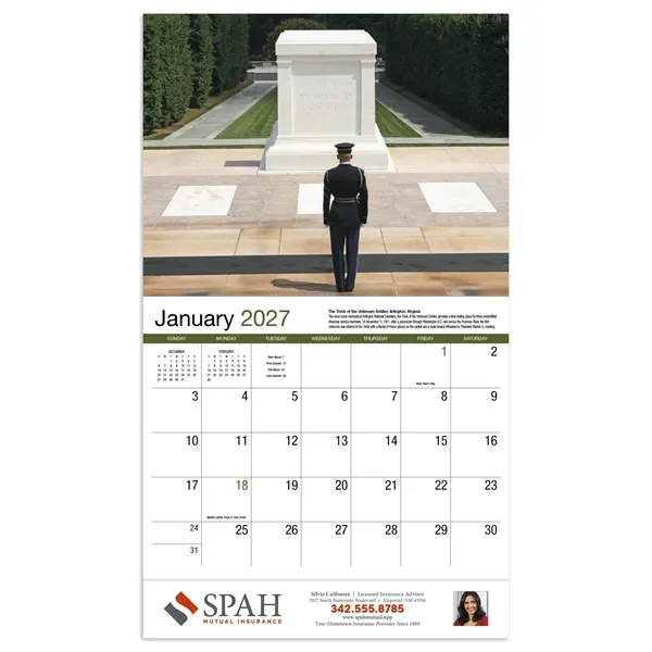 Products American History Appointment Calendar - Stapled