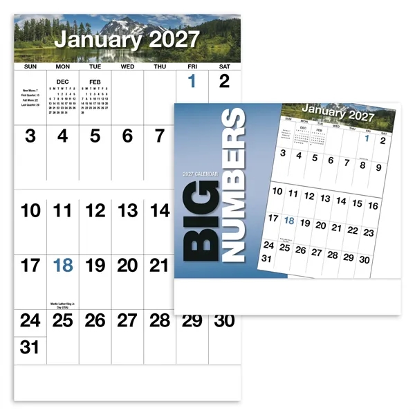 Products Big Numbers Appointment Calendar - Stapled