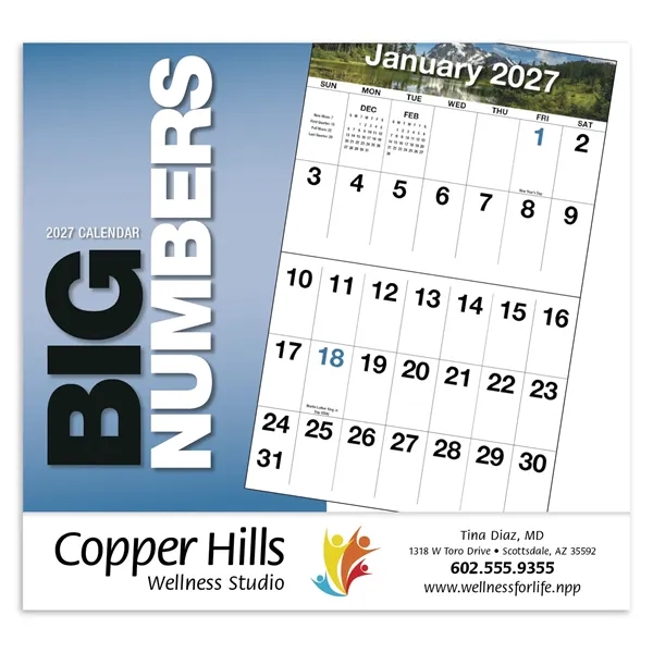 Products Big Numbers Appointment Calendar - Stapled