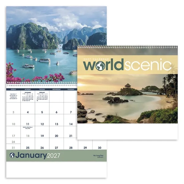 Triumph® Calendars World Scenic Calendar