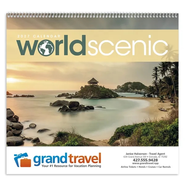 Triumph® Calendars World Scenic Calendar