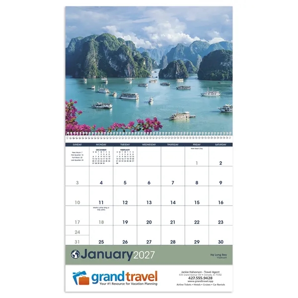 Triumph® Calendars World Scenic Calendar