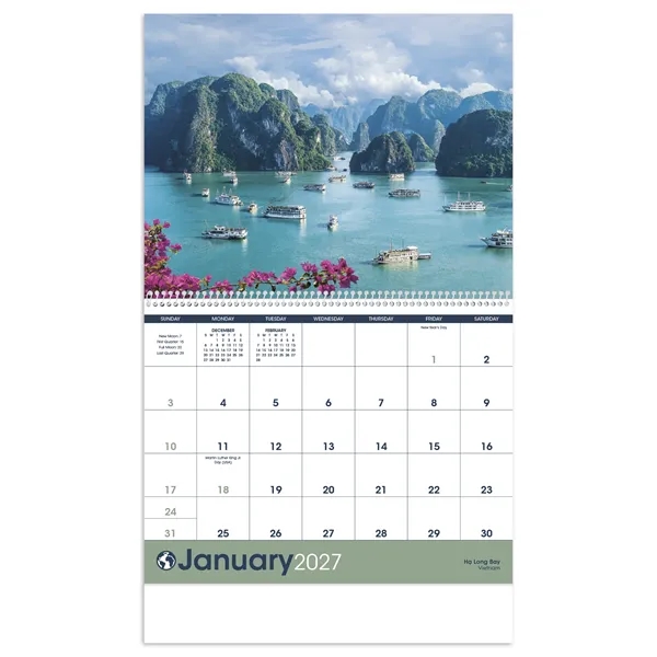 Triumph® Calendars World Scenic Calendar