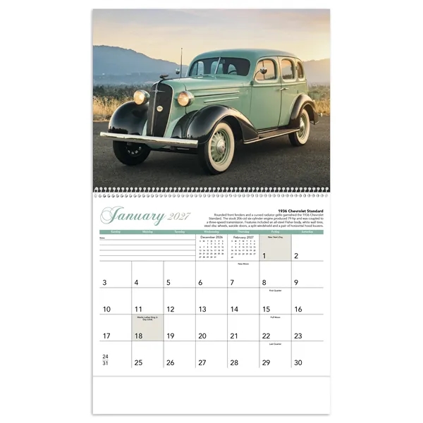Triumph® Calendars Antique Cars Calendar