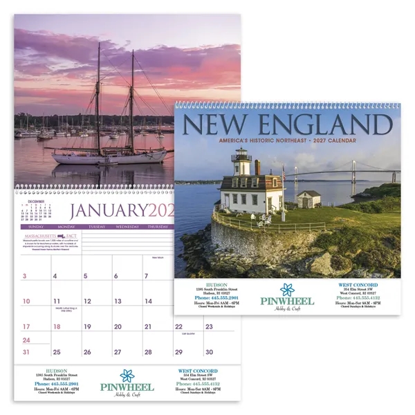 Custom Triumph® Calendars New England Calendar