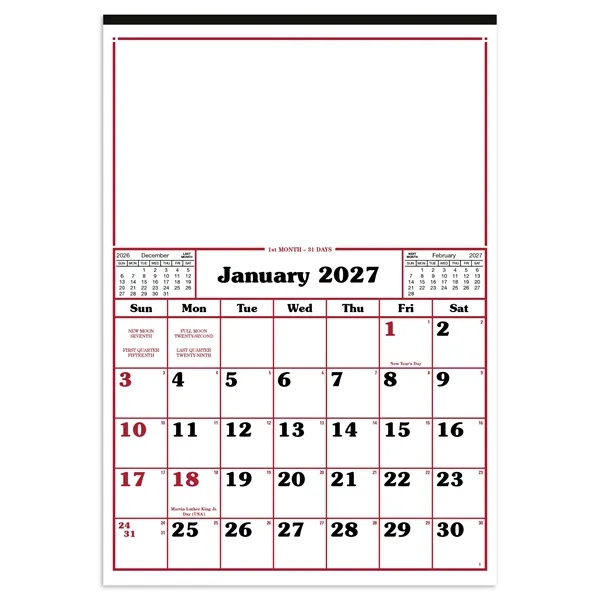 Skinner & Kennedy® Commercial 12-Sheet Calendar