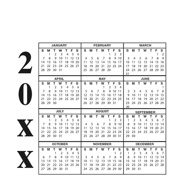 Good Value™ 20 Mil Calendar Magnet