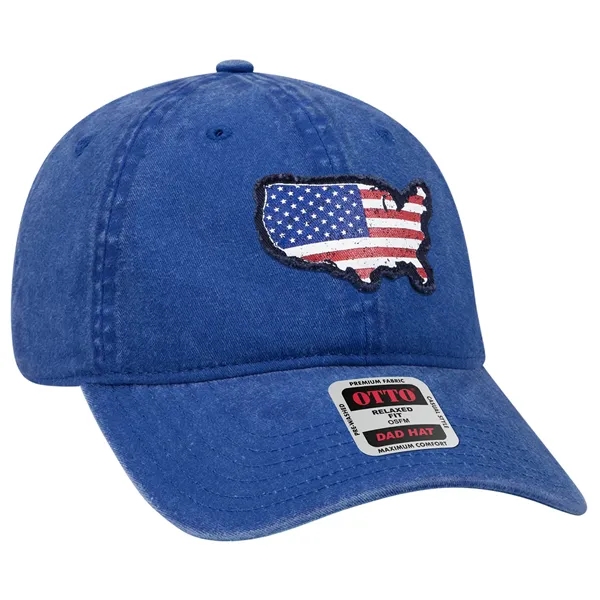 6 Panel Garment Washed Pigment Dyed Cotton Twill Cap