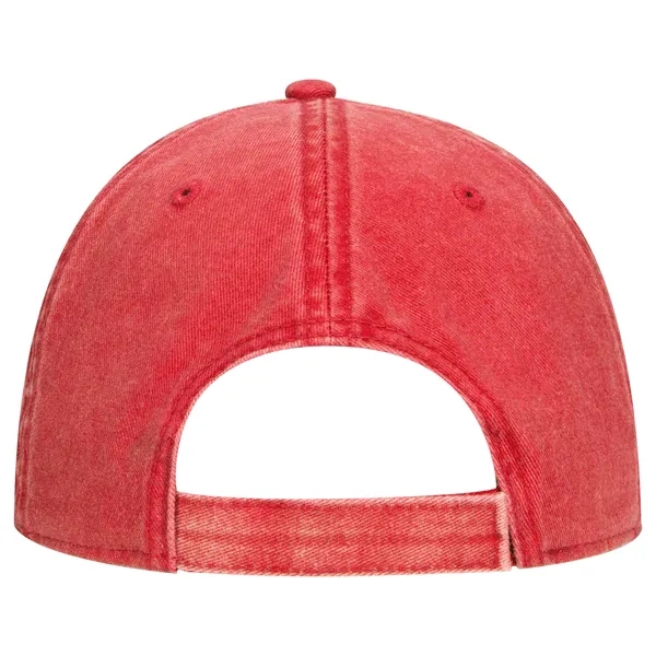 Custom Garment Washed Pigment Dyed Cotton Twill 6 Panel Dad Hat