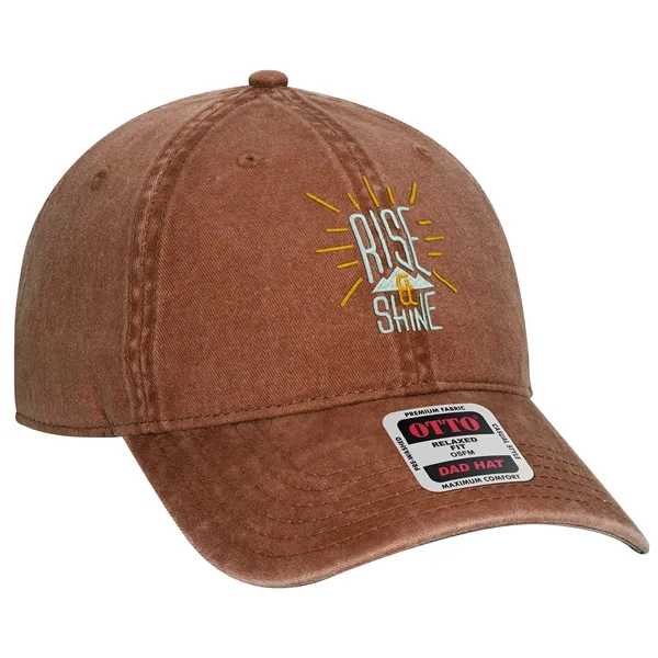 Garment Washed Pigment Dyed Cotton Twill 6 Panel Dad Hat