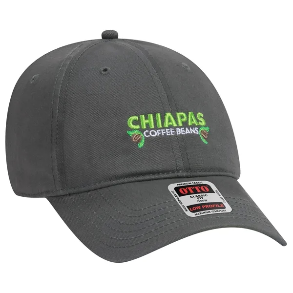 Brushed Cotton Twill 6 Panel Low Profile Baseball Cap