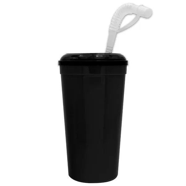 Garyline® Supersize Stadium Cup with Straw Lid - 32 oz.