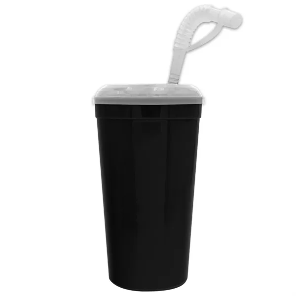 Garyline® Supersize Stadium Cup with Straw Lid - 32 oz.