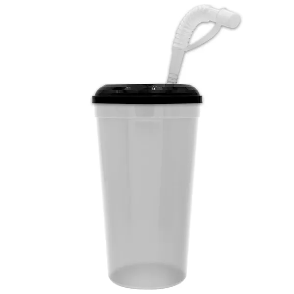 Garyline® Supersize Stadium Cup with Straw Lid - 32 oz.