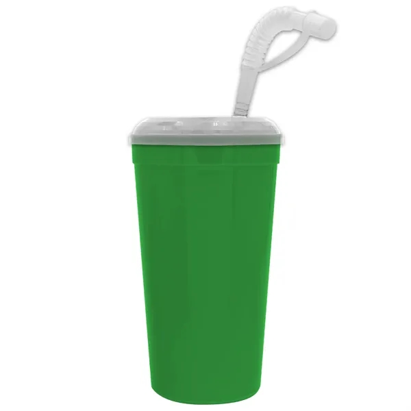 Garyline® Supersize Stadium Cup with Straw Lid - 32 oz.