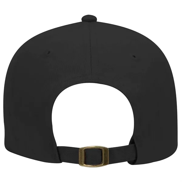 Custom Brushed Cotton Blend Twill 6 Panel Low Profile Baseball Cap