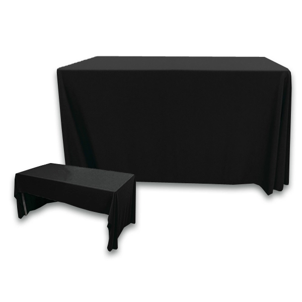 4 ft. x 30 in. 3 Sided PolyKnit™ Table Cover (Blank) - 4 ft. x 30 in. 3 Sided PolyKnit™ Table Cover (Blank) - Image 0 of 27