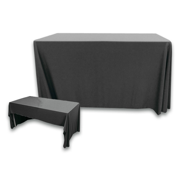 4 ft. x 30 in. 3 Sided PolyKnit™ Table Cover (Blank) - 4 ft. x 30 in. 3 Sided PolyKnit™ Table Cover (Blank) - Image 2 of 27