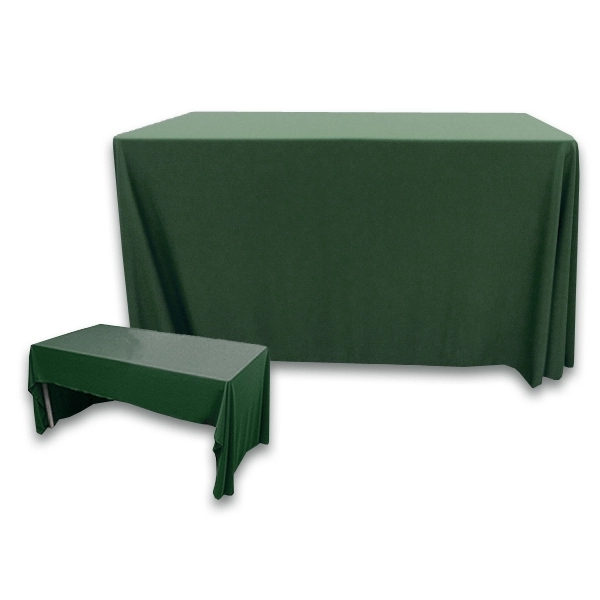 4 ft. x 30 in. 3 Sided PolyKnit™ Table Cover (Blank) - 4 ft. x 30 in. 3 Sided PolyKnit™ Table Cover (Blank) - Image 8 of 27