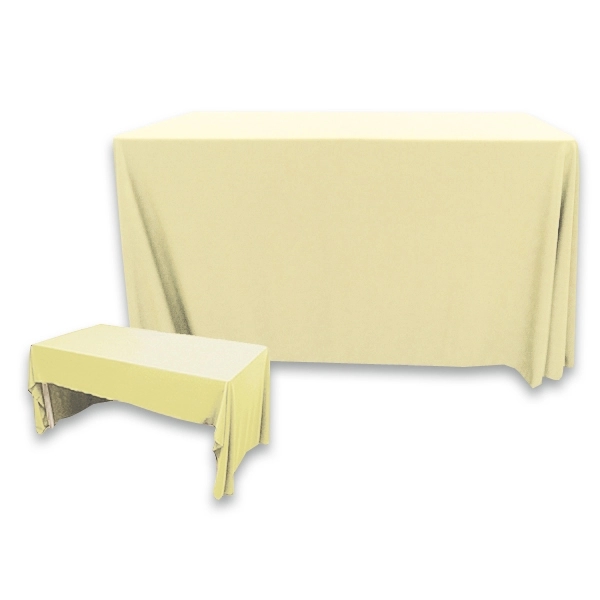 4 ft. x 30 in. 3 Sided PolyKnit™ Table Cover (Blank) - 4 ft. x 30 in. 3 Sided PolyKnit™ Table Cover (Blank) - Image 9 of 27