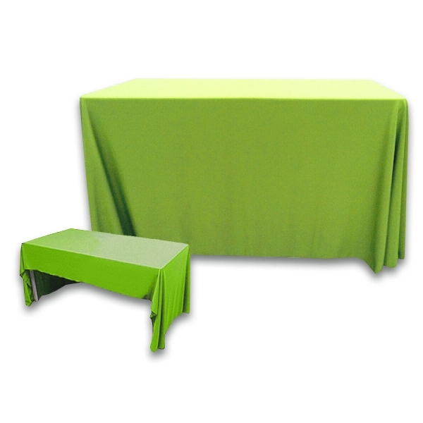 4 ft. x 30 in. 3 Sided PolyKnit™ Table Cover (Blank) - 4 ft. x 30 in. 3 Sided PolyKnit™ Table Cover (Blank) - Image 11 of 27