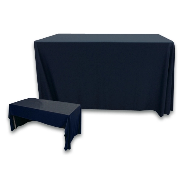 4 ft. x 30 in. 3 Sided PolyKnit™ Table Cover (Blank) - 4 ft. x 30 in. 3 Sided PolyKnit™ Table Cover (Blank) - Image 13 of 27