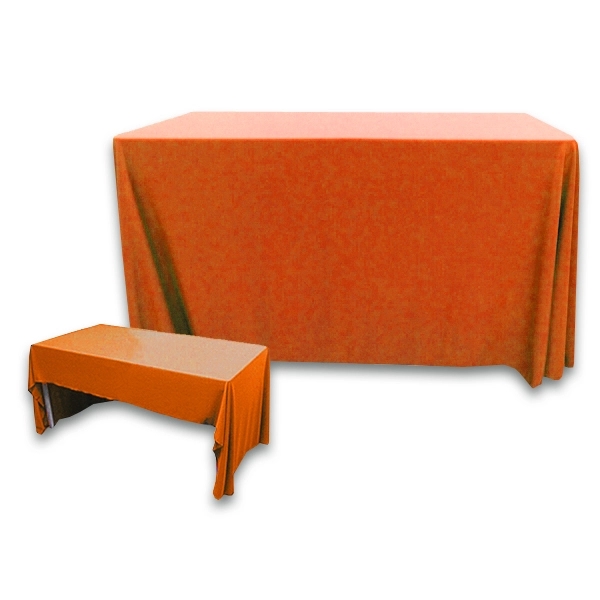 4 ft. x 30 in. 3 Sided PolyKnit™ Table Cover (Blank) - 4 ft. x 30 in. 3 Sided PolyKnit™ Table Cover (Blank) - Image 16 of 27