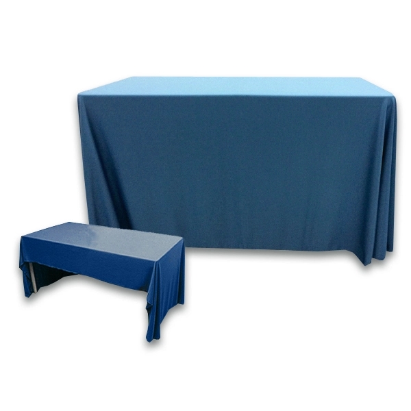 4 ft. x 30 in. 3 Sided PolyKnit™ Table Cover (Blank) - 4 ft. x 30 in. 3 Sided PolyKnit™ Table Cover (Blank) - Image 23 of 27