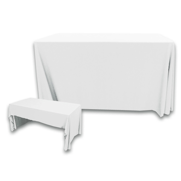 4 ft. x 30 in. 3 Sided PolyKnit™ Table Cover (Blank) - 4 ft. x 30 in. 3 Sided PolyKnit™ Table Cover (Blank) - Image 24 of 27