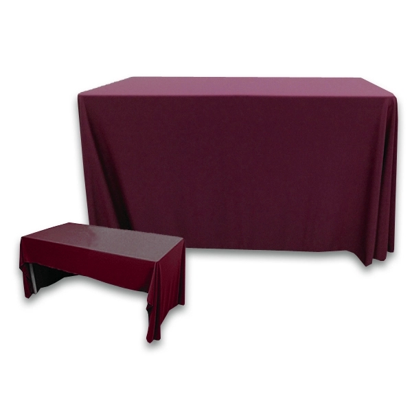 4 ft. x 30 in. 3 Sided PolyKnit™ Table Cover (Blank) - 4 ft. x 30 in. 3 Sided PolyKnit™ Table Cover (Blank) - Image 25 of 27