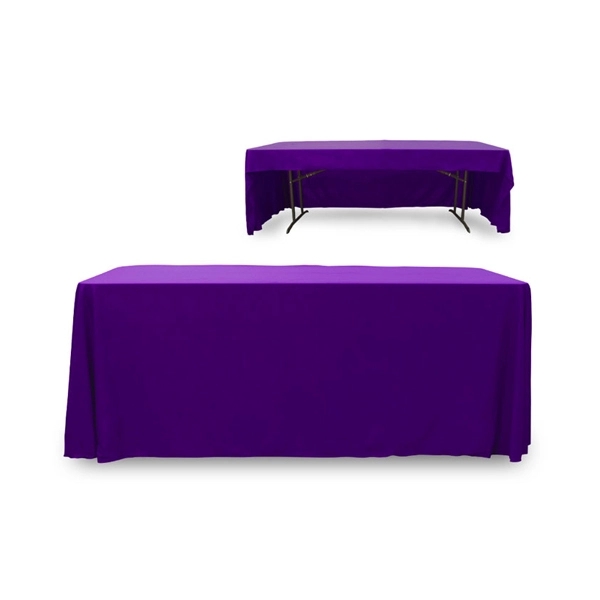 6 ft. 3 Sided PolyKnit™ Table Cover (Blank) - 6 ft. 3 Sided PolyKnit™ Table Cover (Blank) - Image 20 of 27