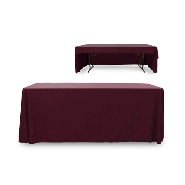 6 ft. 3 Sided PolyKnit™ Table Cover (Blank) - 6 ft. 3 Sided PolyKnit™ Table Cover (Blank) - Image 25 of 27