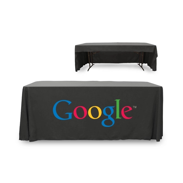 6 ft. 3 Sided PolyKnit™ Table Cover (Full Color Logo) - 6 ft. 3 Sided PolyKnit™ Table Cover (Full Color Logo) - Image 2 of 30