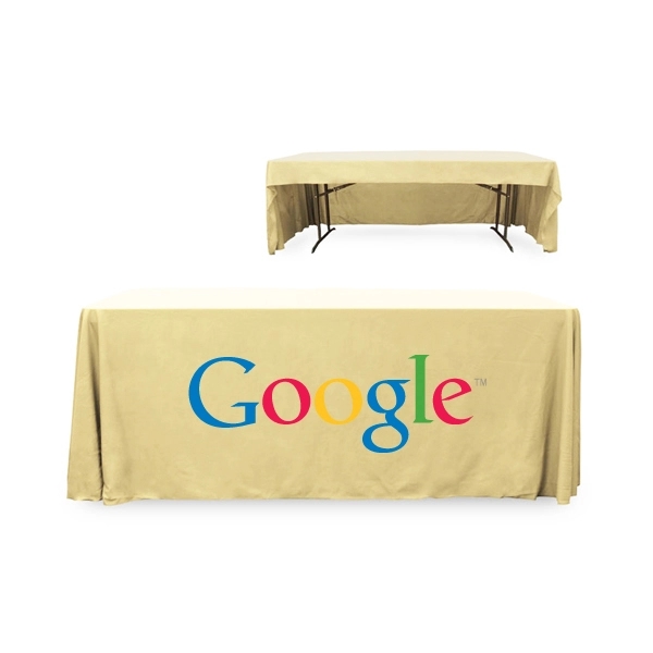 6 ft. 3 Sided PolyKnit™ Table Cover (Full Color Logo) - 6 ft. 3 Sided PolyKnit™ Table Cover (Full Color Logo) - Image 9 of 30