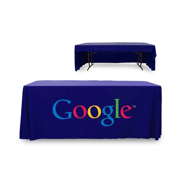 6 ft. 3 Sided PolyKnit™ Table Cover (Full Color Logo) - 6 ft. 3 Sided PolyKnit™ Table Cover (Full Color Logo) - Image 15 of 30