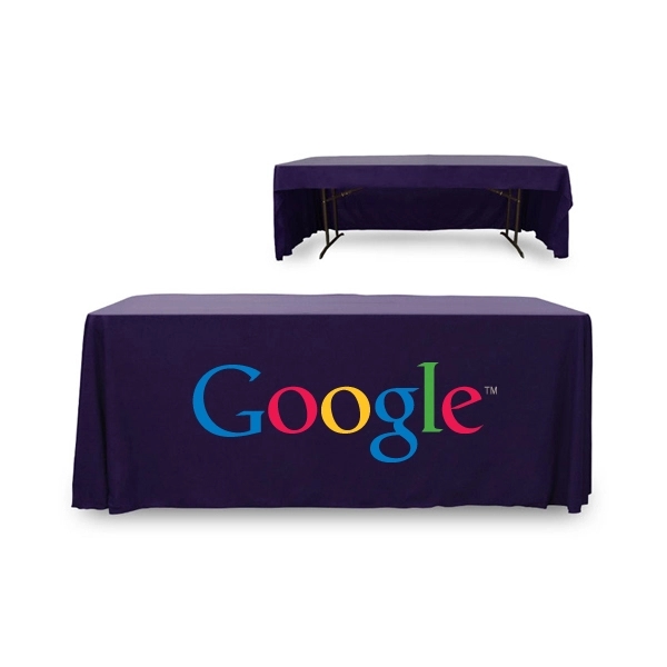 6 ft. 3 Sided PolyKnit™ Table Cover (Full Color Logo) - 6 ft. 3 Sided PolyKnit™ Table Cover (Full Color Logo) - Image 17 of 30